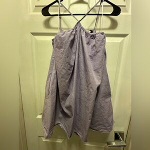 Zara Lavender A-Line Spaghetti Strap Skirt